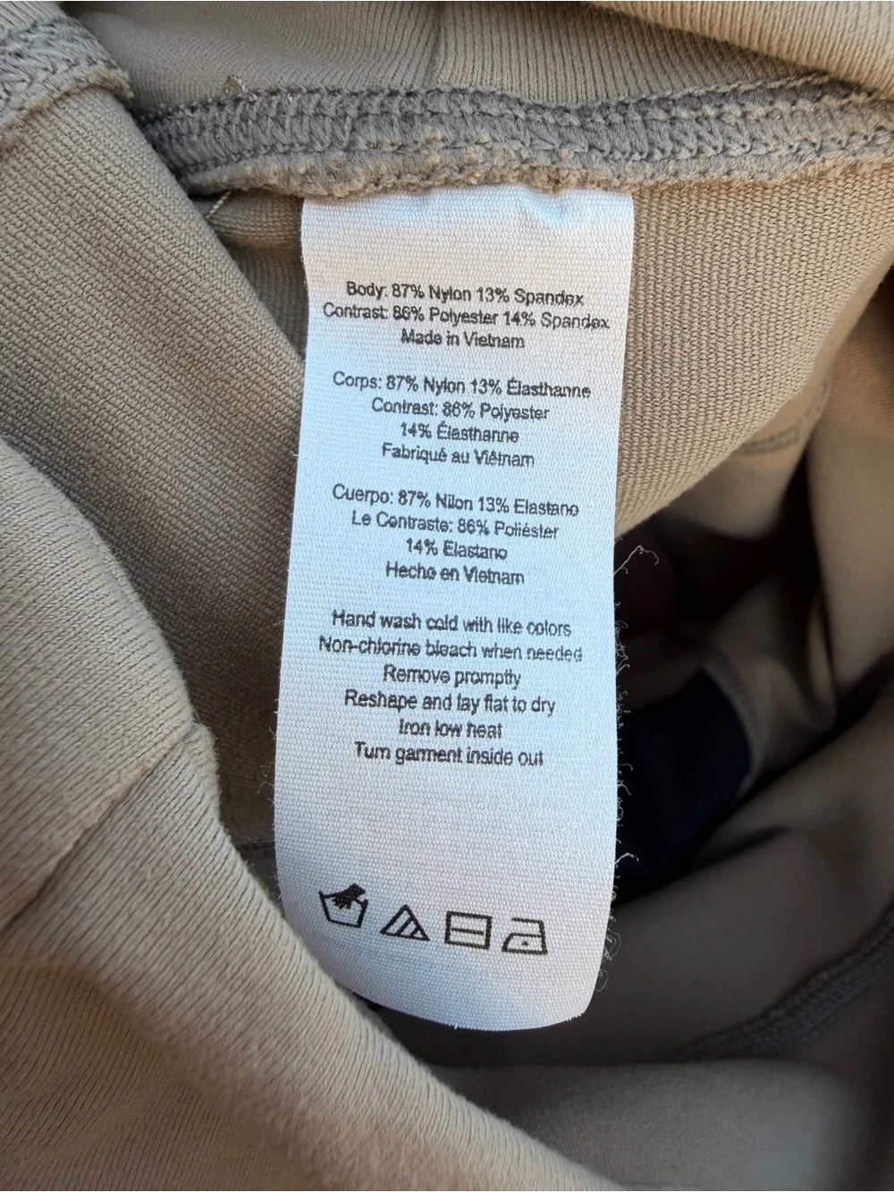 ALO Yoga Moto-Detail High-Waist Leggings in Taupe